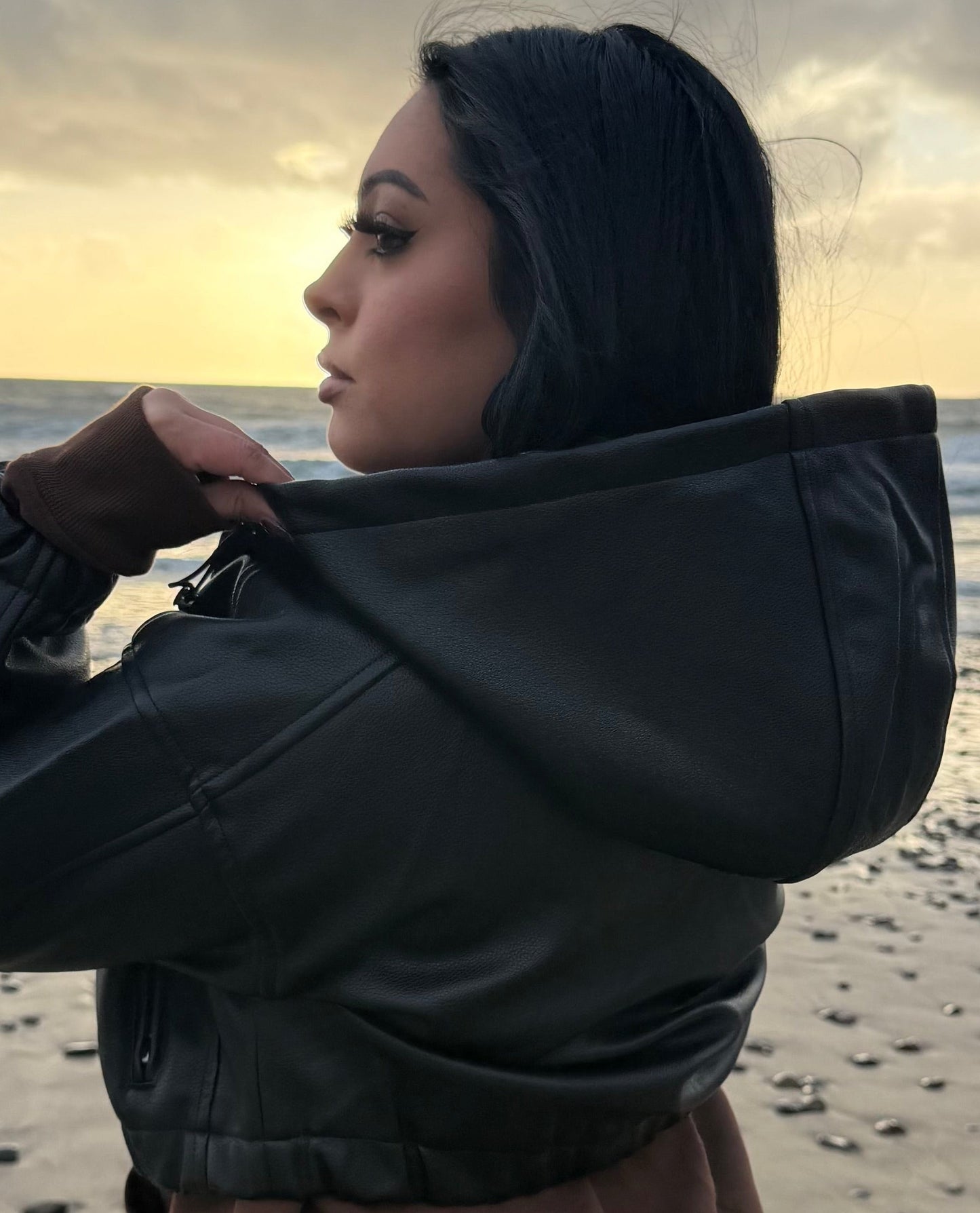 Noir Hooded Jacket