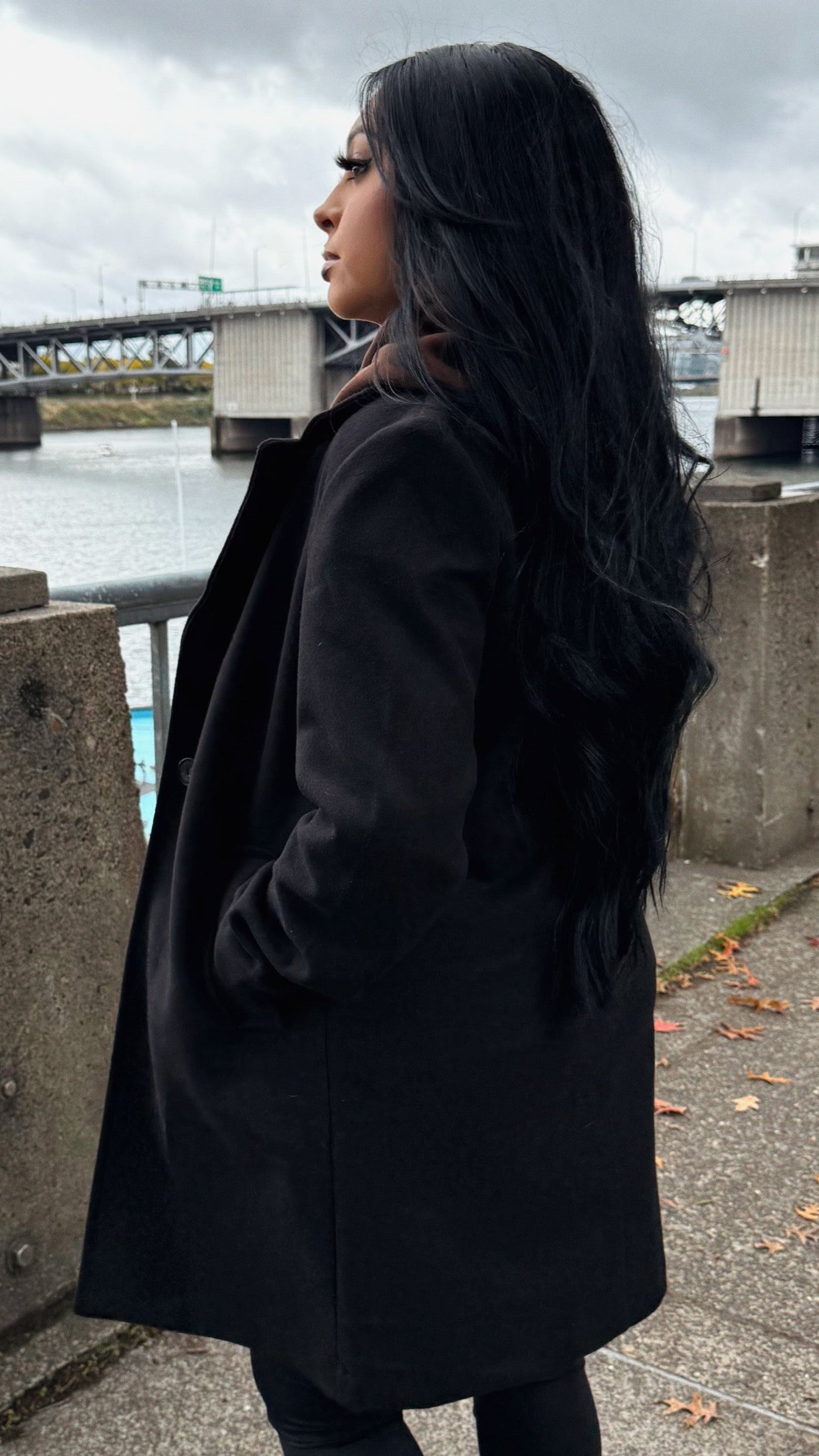 Classic Trench Coat (Black)