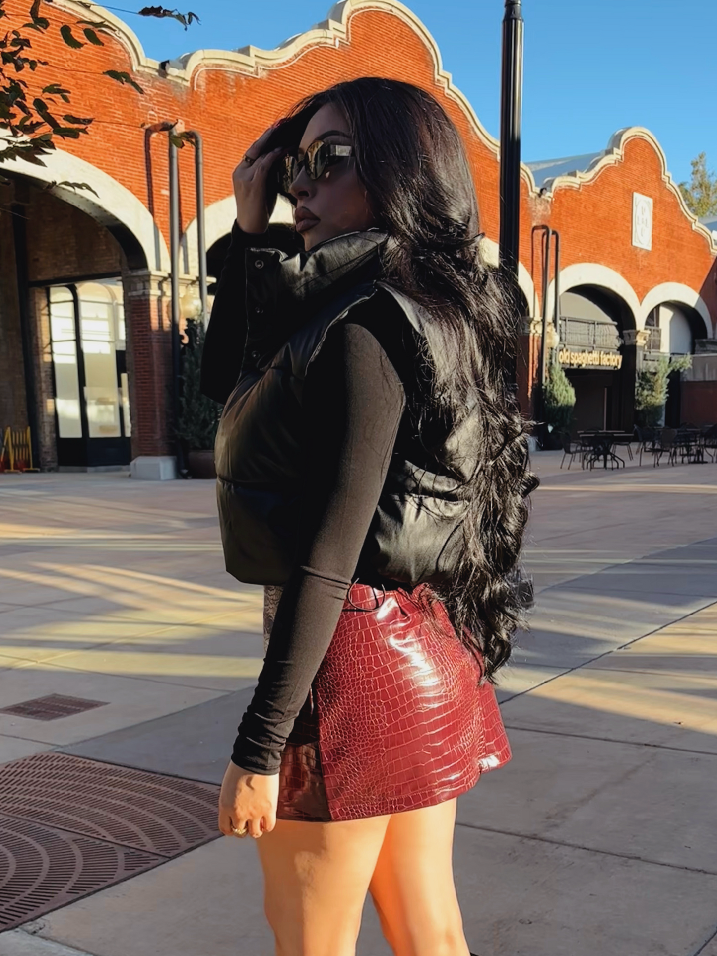 Cherry Crocodile Skirt
