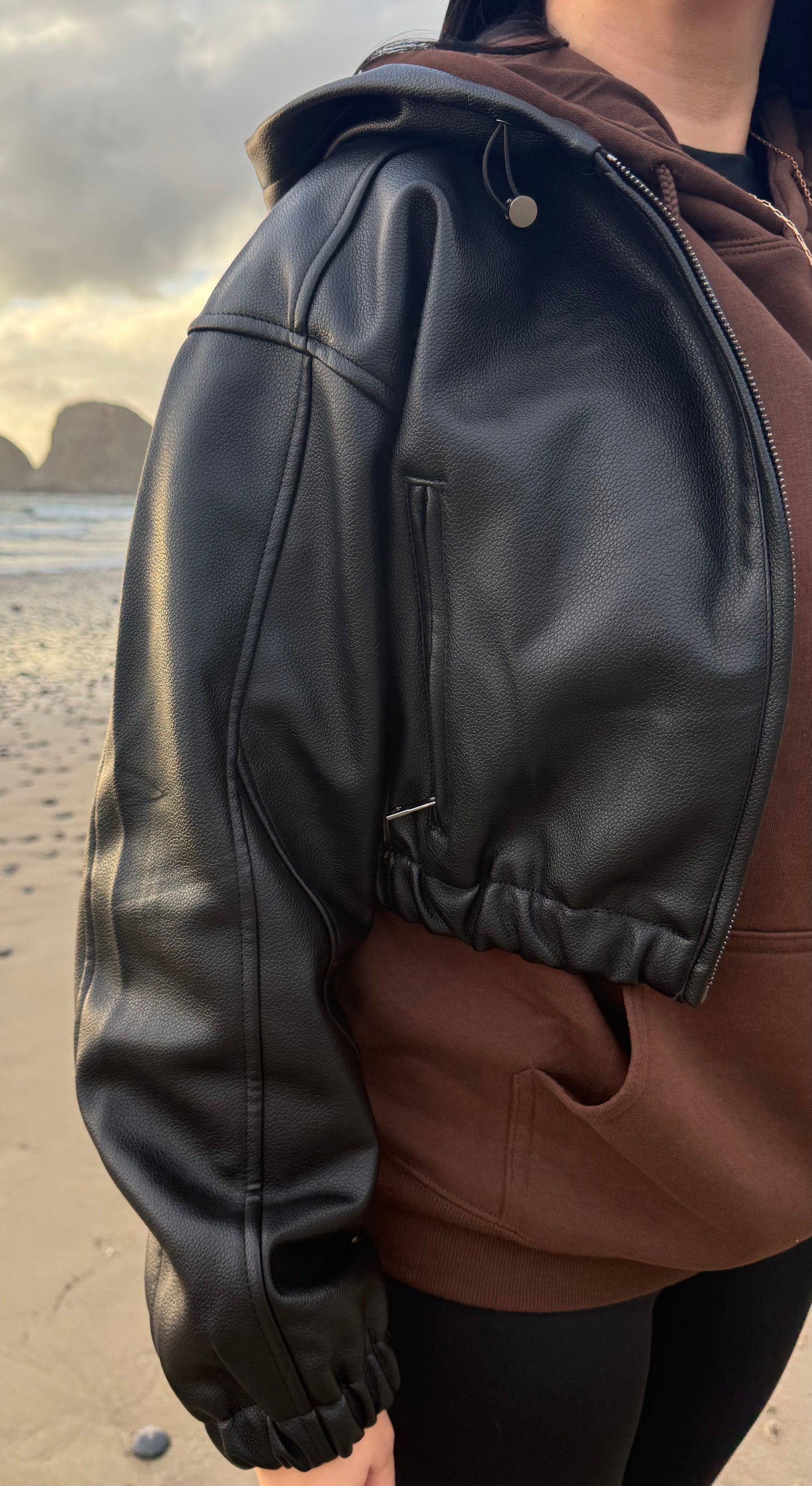 Noir Hooded Jacket