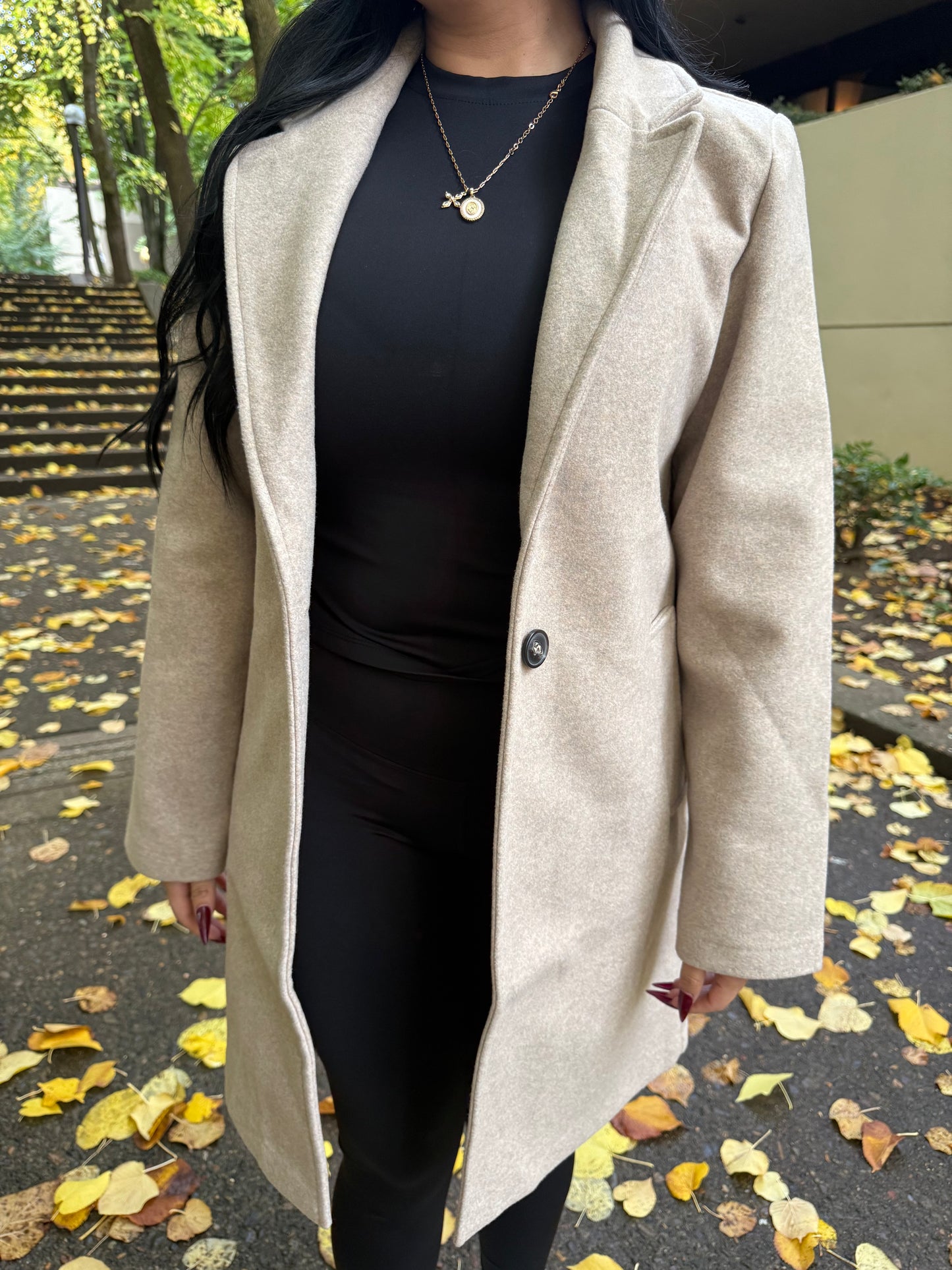 Classic Trench Coat (Oatmeal)