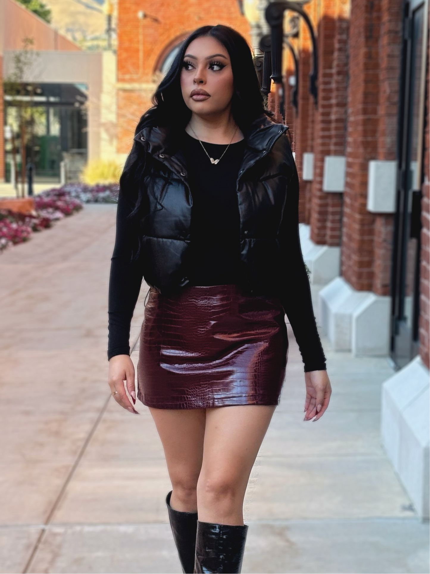 Cherry Crocodile Skirt