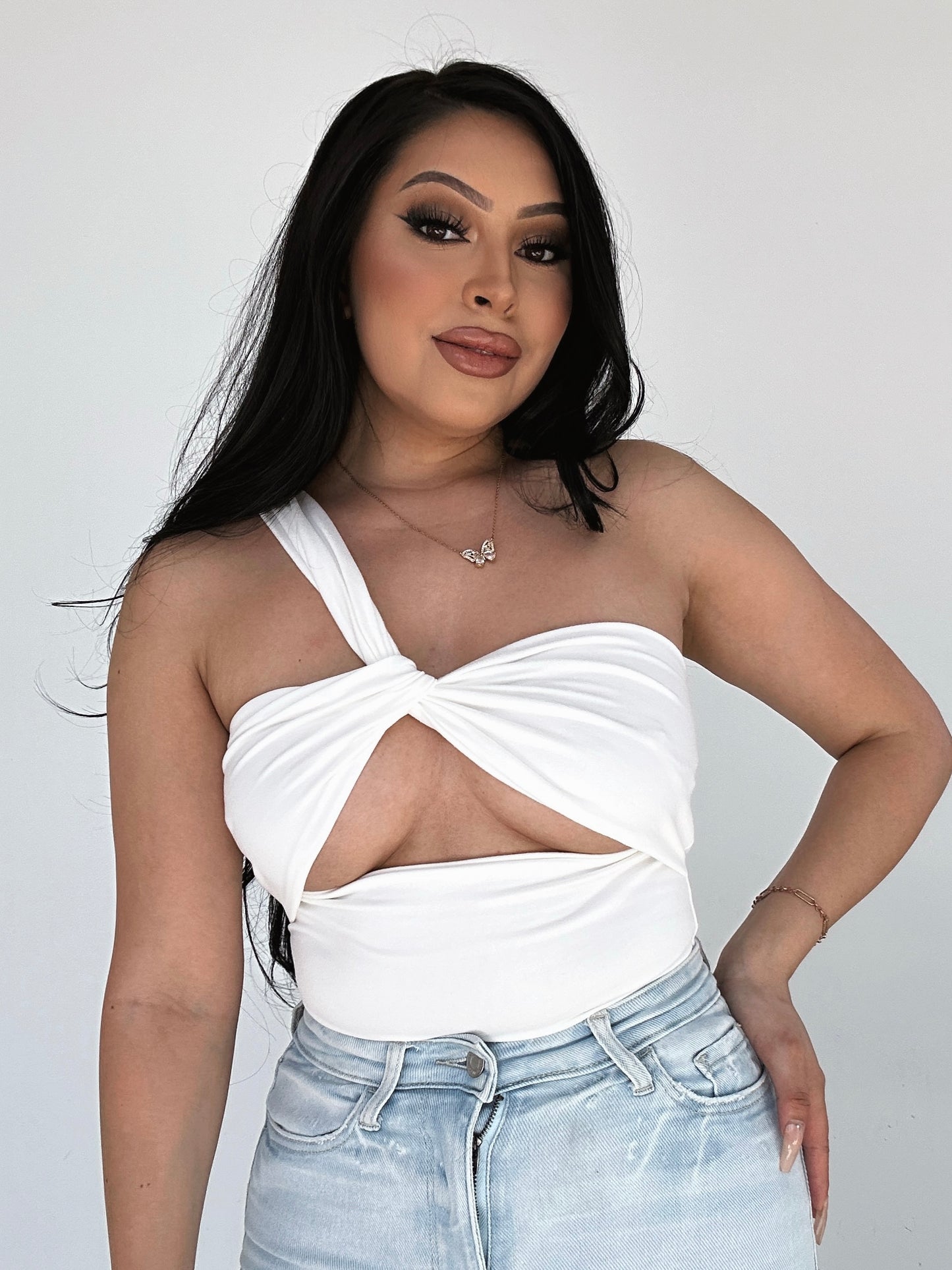Swan Cut Out Bodysuit