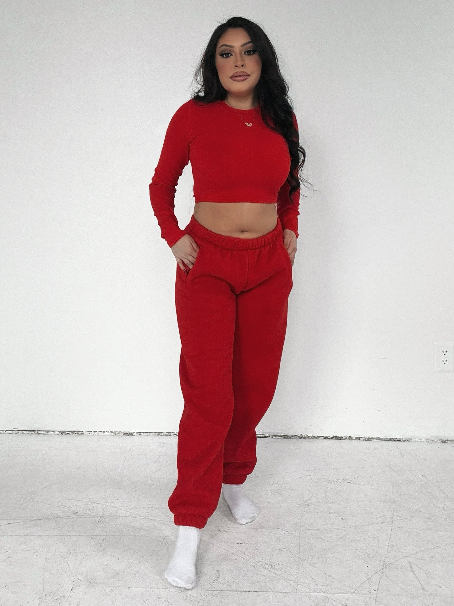 Red Fleece Set