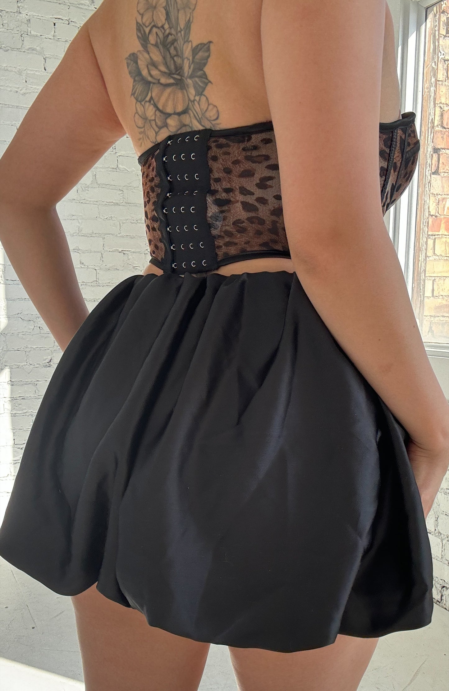 Satin Bubble Skirt
