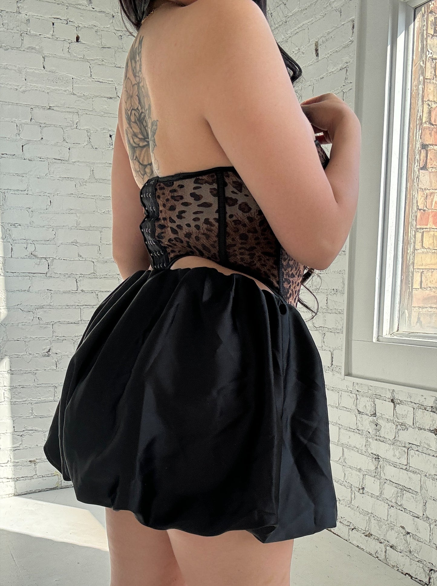 Satin Bubble Skirt
