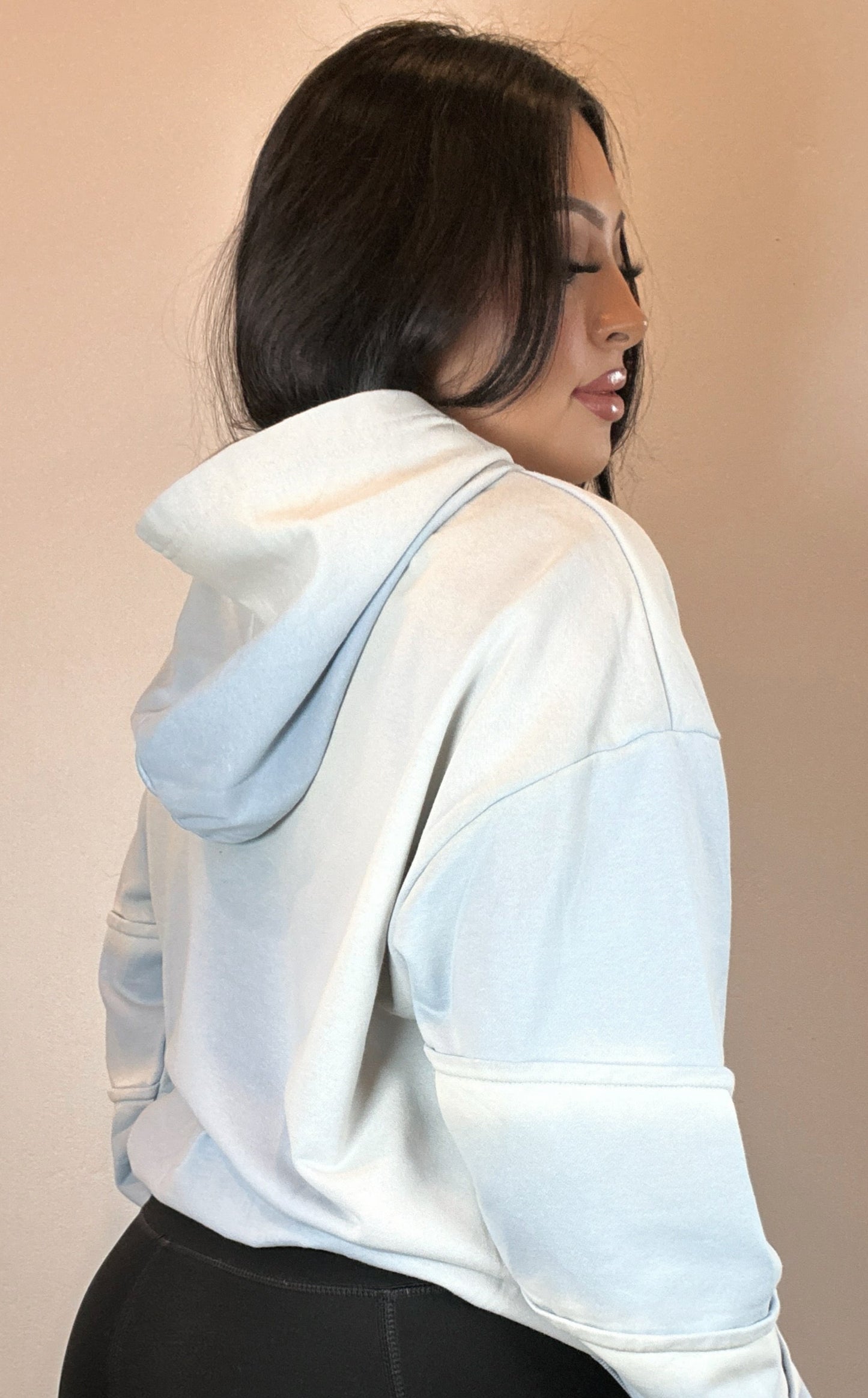 Blue Ombre Oversized Hoodie