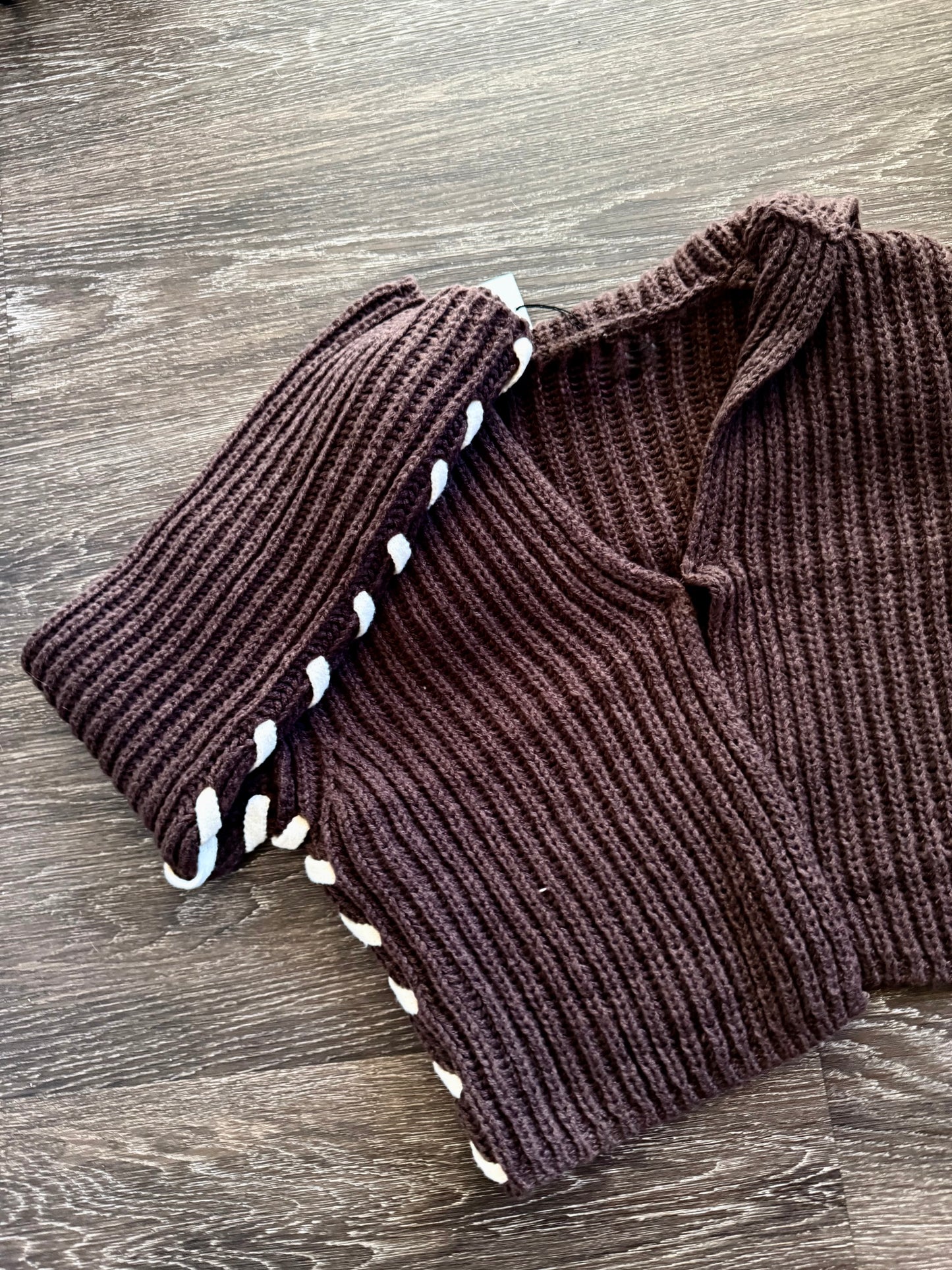 Stitch cardigan sweater