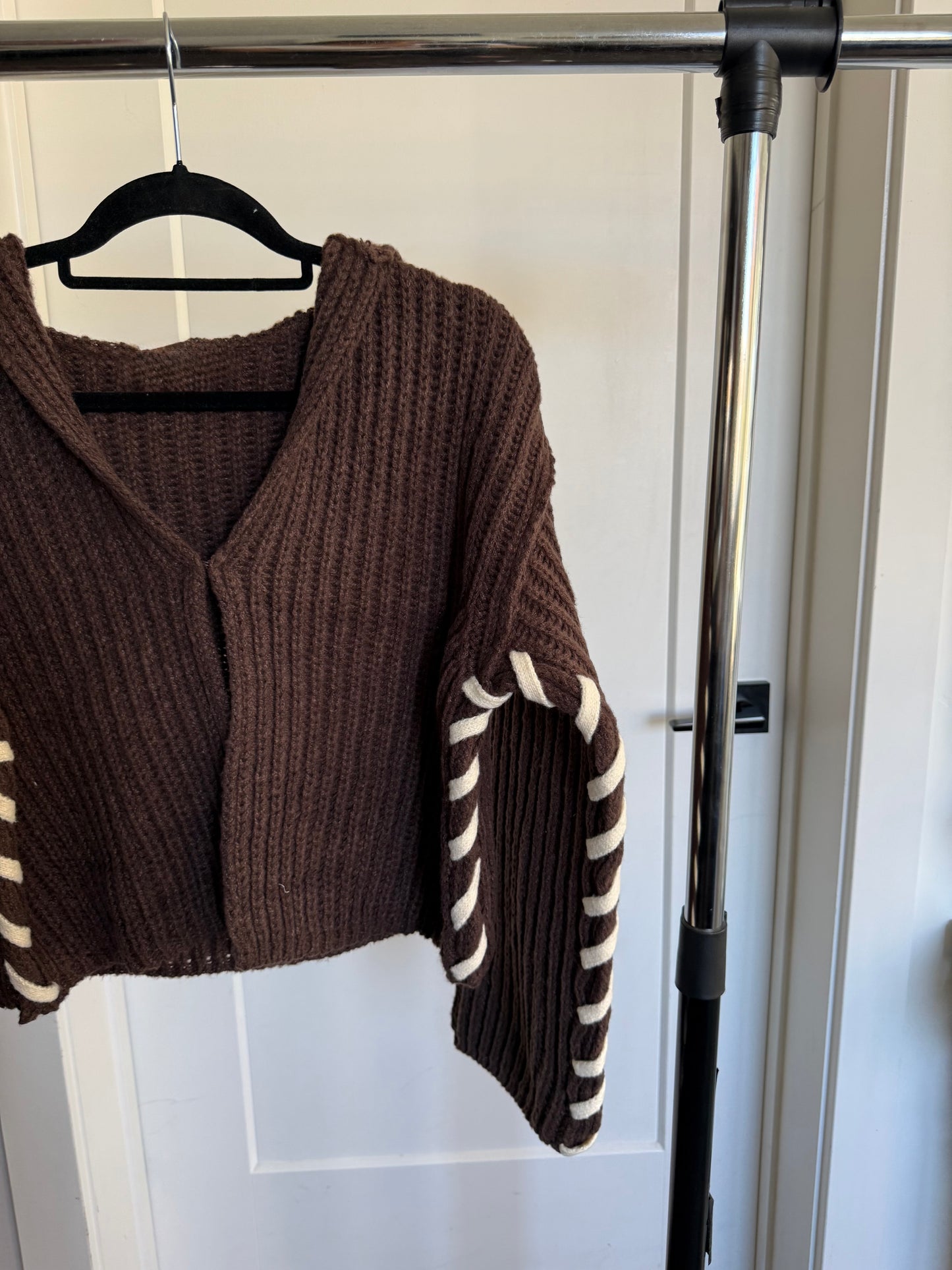 Stitch cardigan sweater