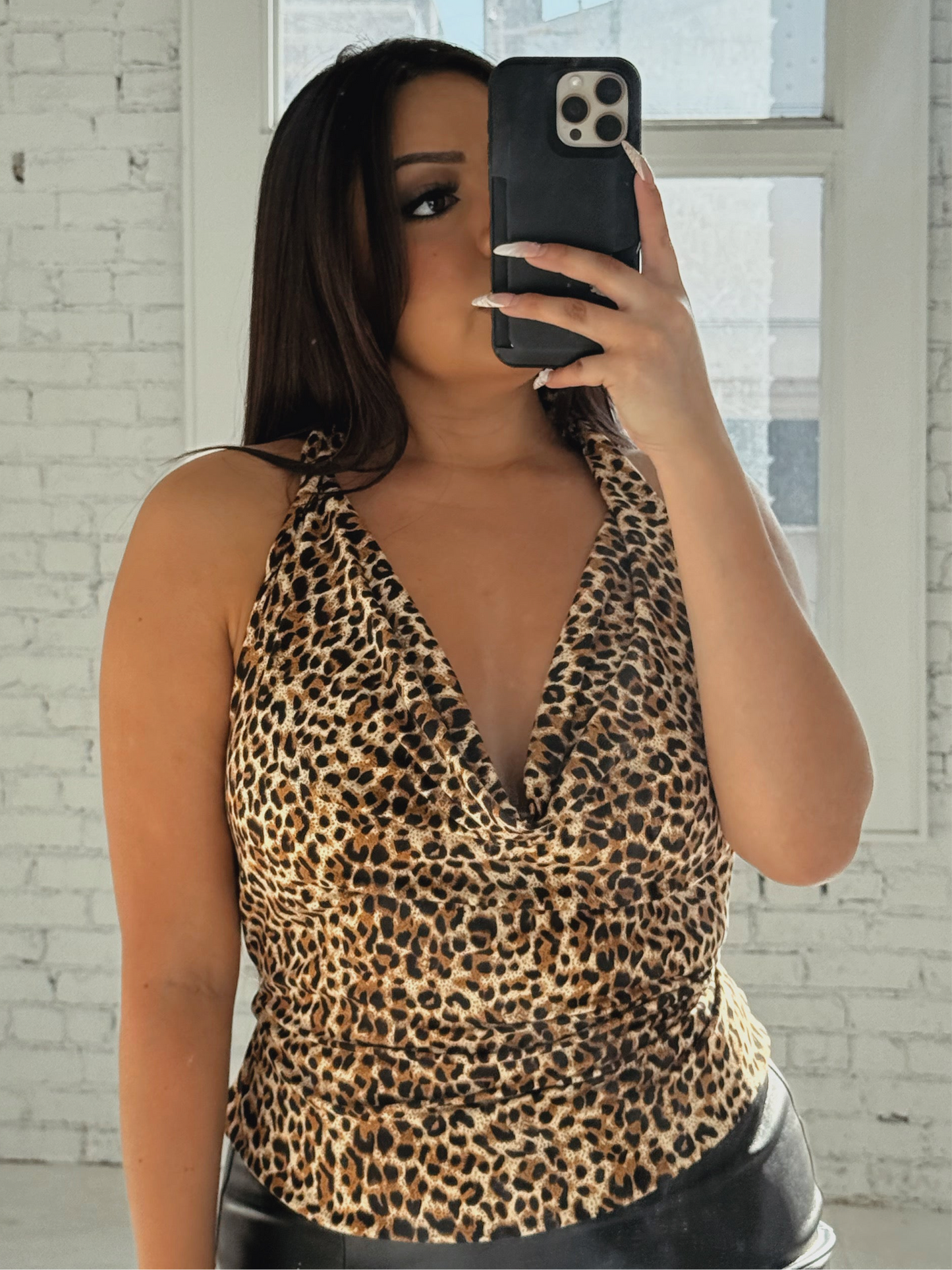 Cheetah Print Halter Top
