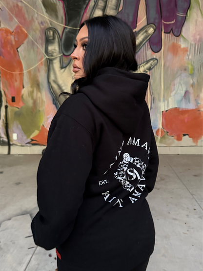 Oversized Black Saint Amavi Hoodie