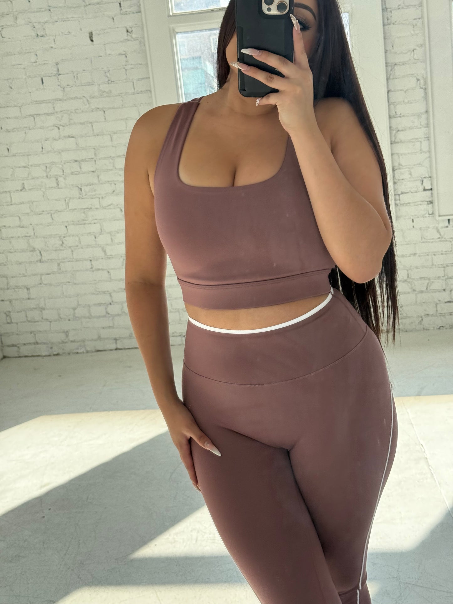 Rose Taupe Yoga Set