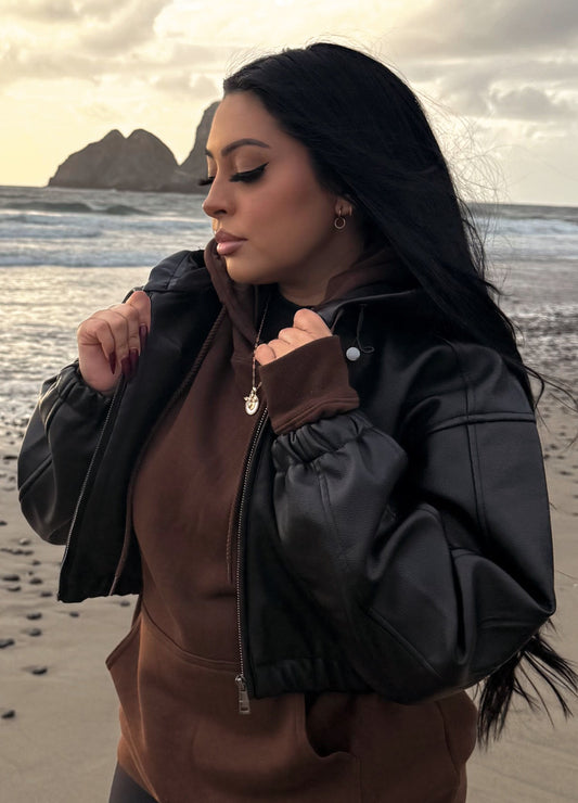 Noir Hooded Jacket