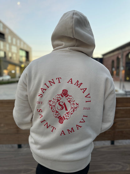 Oversized Beige Saint Amavi Hoodie