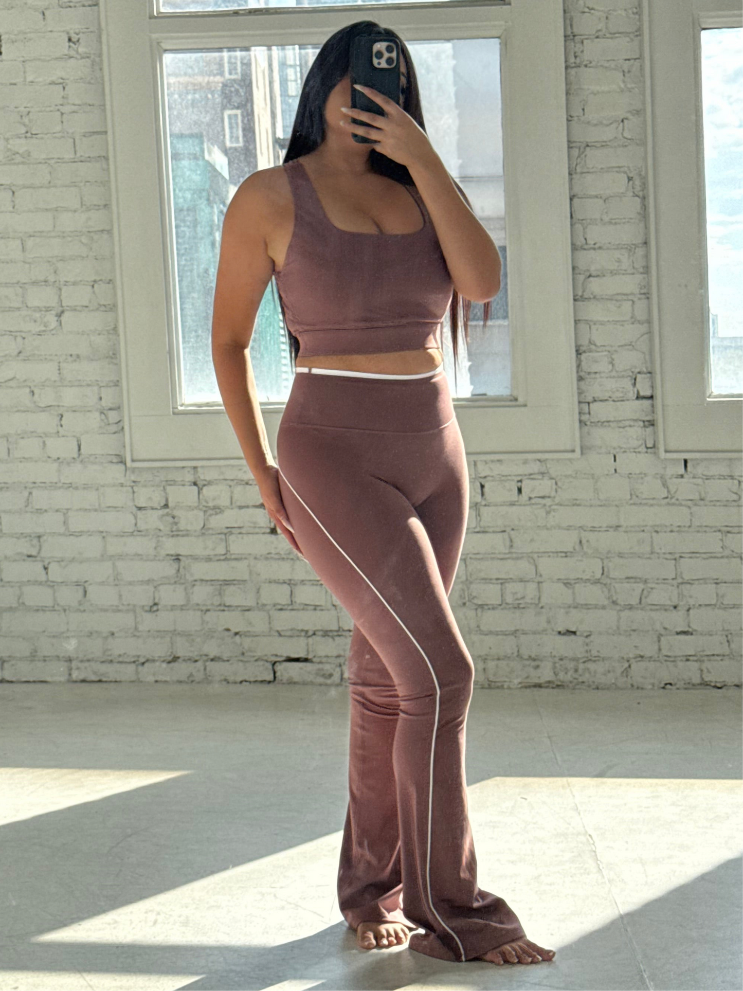 Rose Taupe Yoga Set