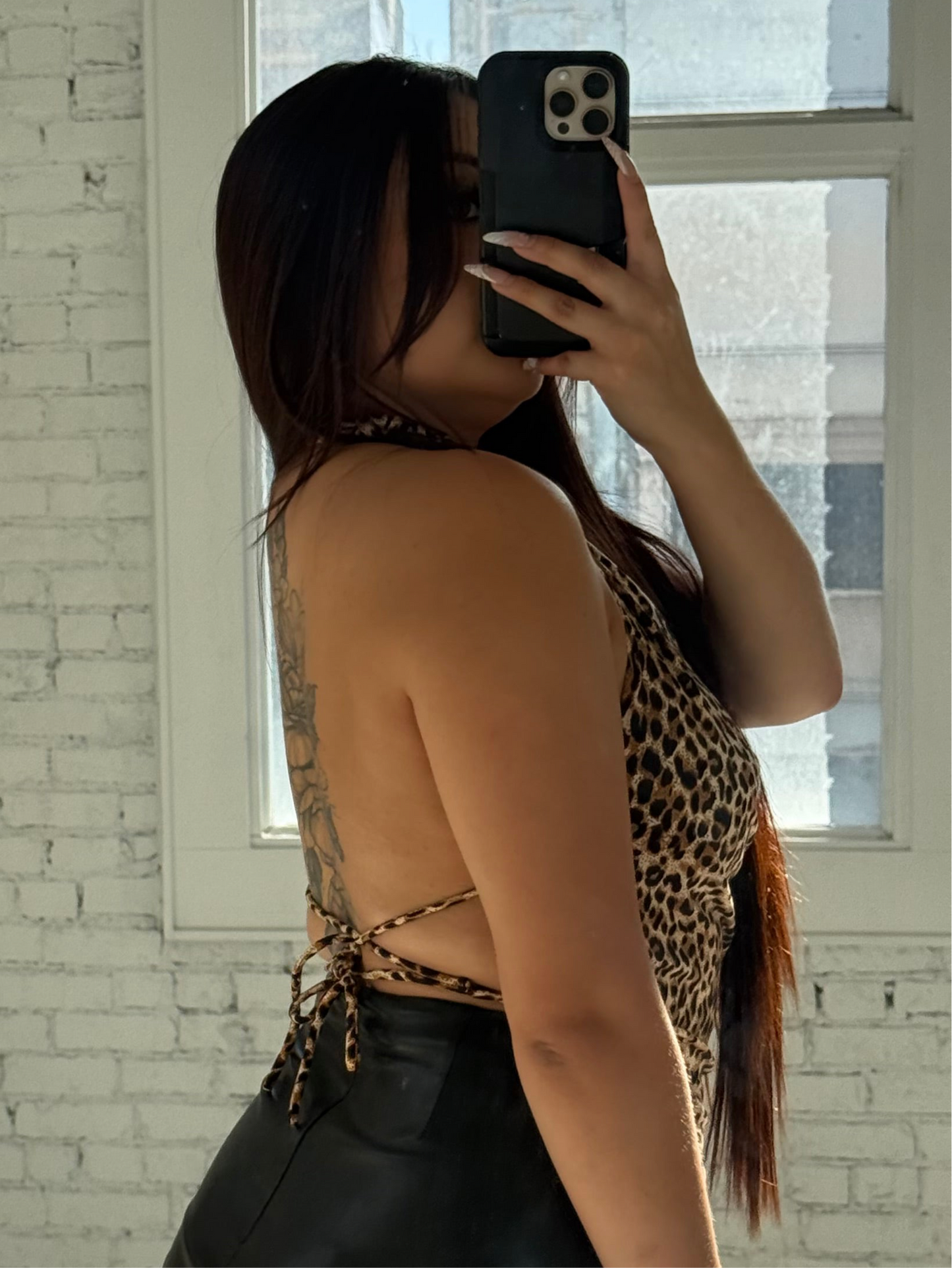 Cheetah Print Halter Top