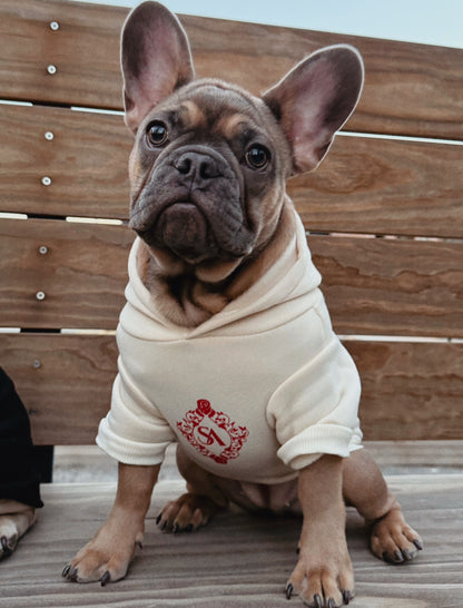 Beige Frenchie Hoodie