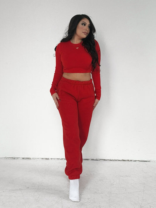 Red Fleece Set